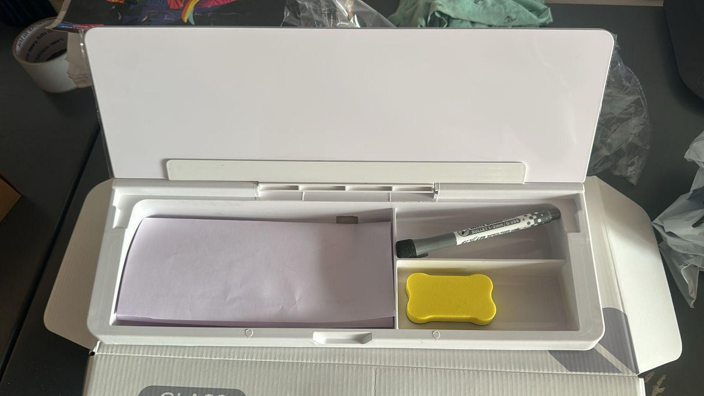 Tempered Glass Storage Desk Board – Minimalist Organizer & Writing Surface for a Clutter-Free Workspace