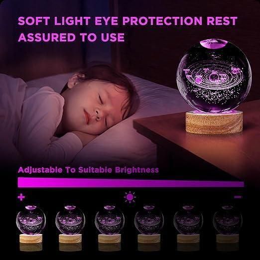 3D Crystal Lamp Ball – Assorted Design