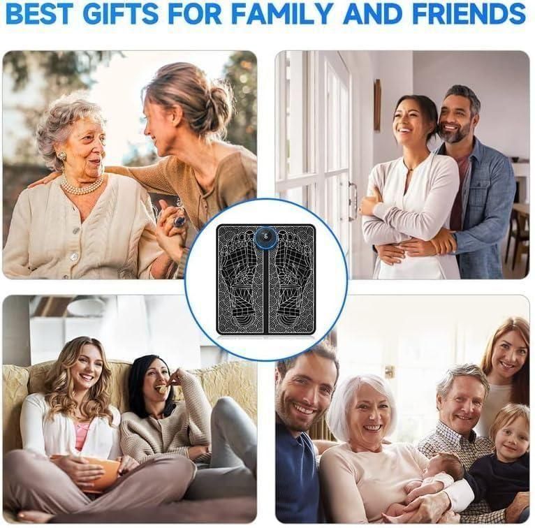 Vibrating Bubble Electric EMS Foot Massager Pad – Relaxing Foot Therapy at Home