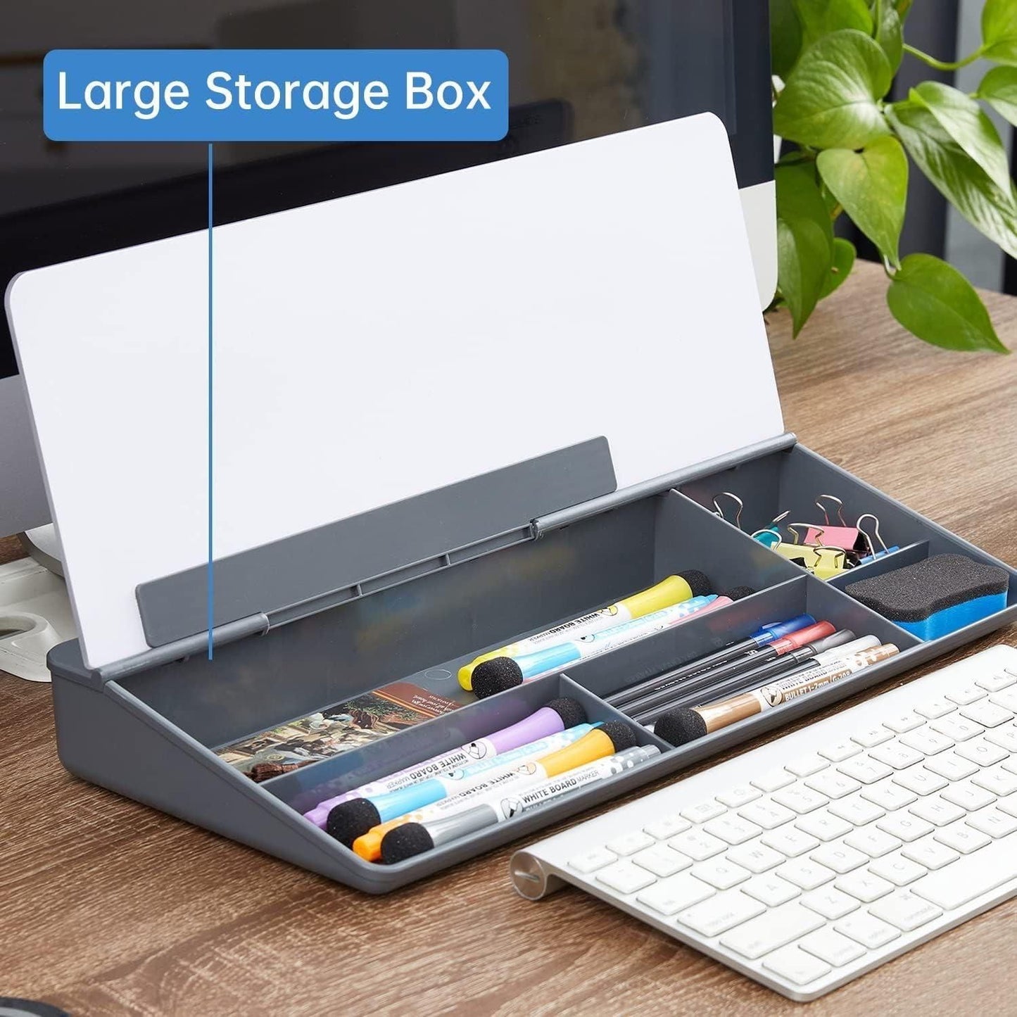Tempered Glass Storage Desk Board – Minimalist Organizer & Writing Surface for a Clutter-Free Workspace