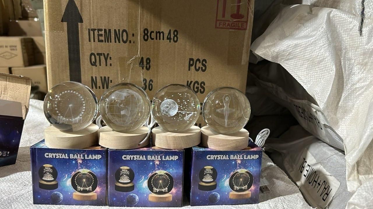 3D Crystal Lamp Ball – Assorted Design