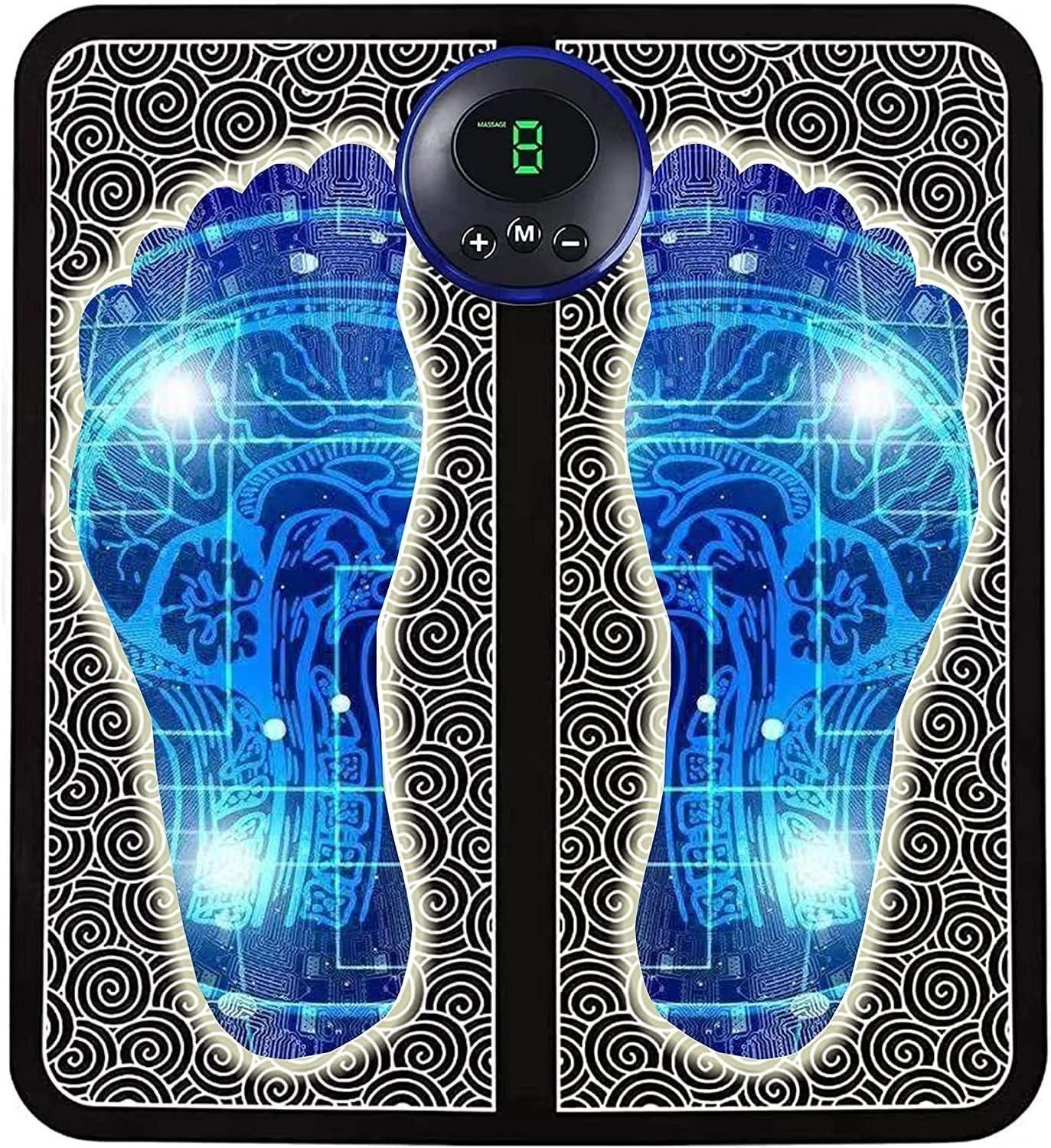 Vibrating Bubble Electric EMS Foot Massager Pad – Relaxing Foot Therapy at Home