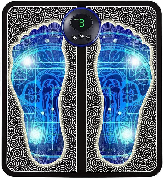 Vibrating Bubble Electric EMS Foot Massager Pad – Relaxing Foot Therapy at Home